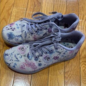 NOBULL Purple Floral Sneakers